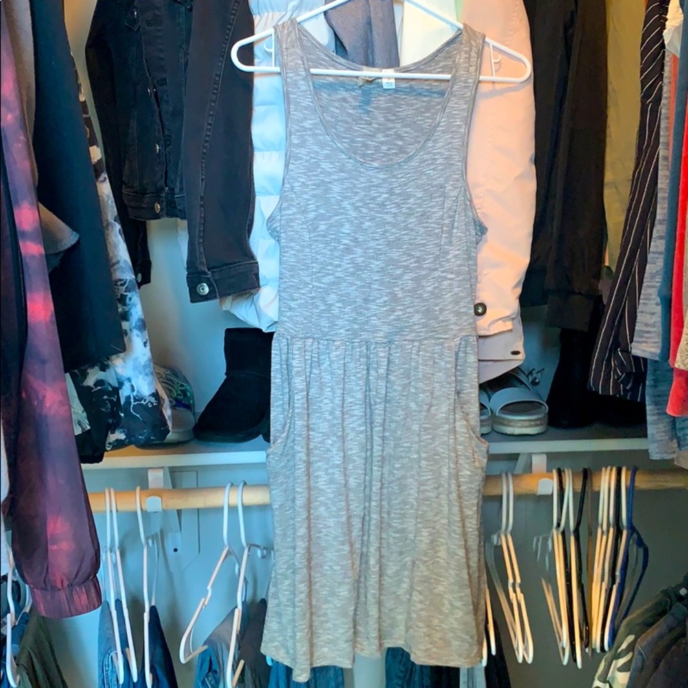 Grey Pocket Dress